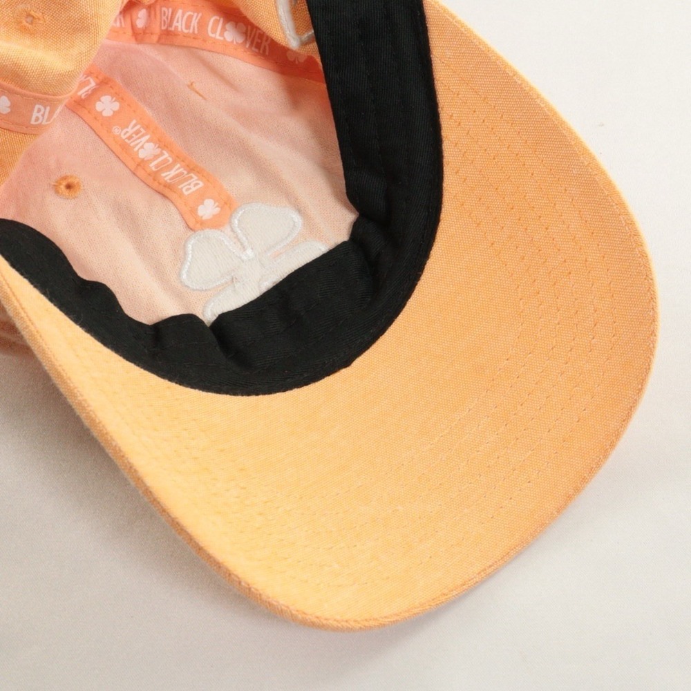 Black Clover LIVE LUCKY‎ TOP GOLF Hat Cap Orange Adjustable Cotton Breathable - Picture 9 of 10